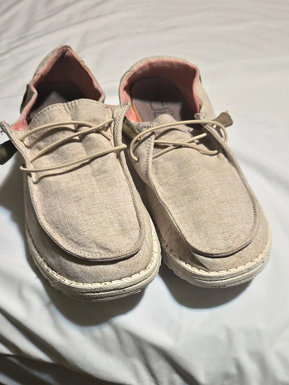 Hey Dude Wally Boat Shoes Beige US 9